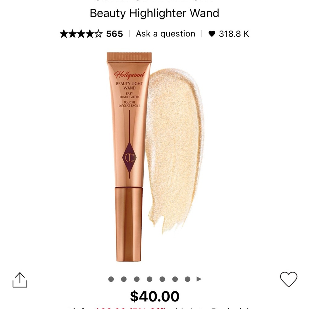 Charlotte tilbury highlighter wand